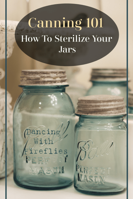How to sterilize canning jars