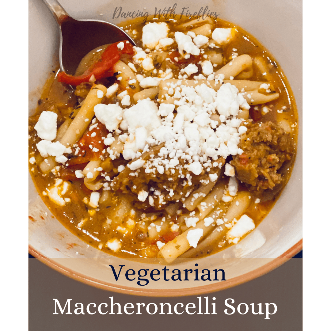 Vegetarian Maccheroncelli Soup
