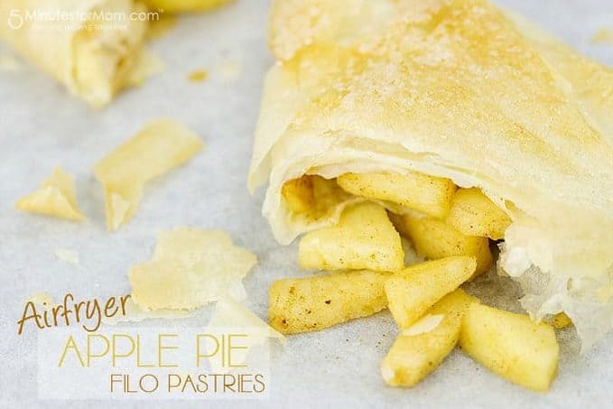 Airfryer Apple Pie Filo Pastries